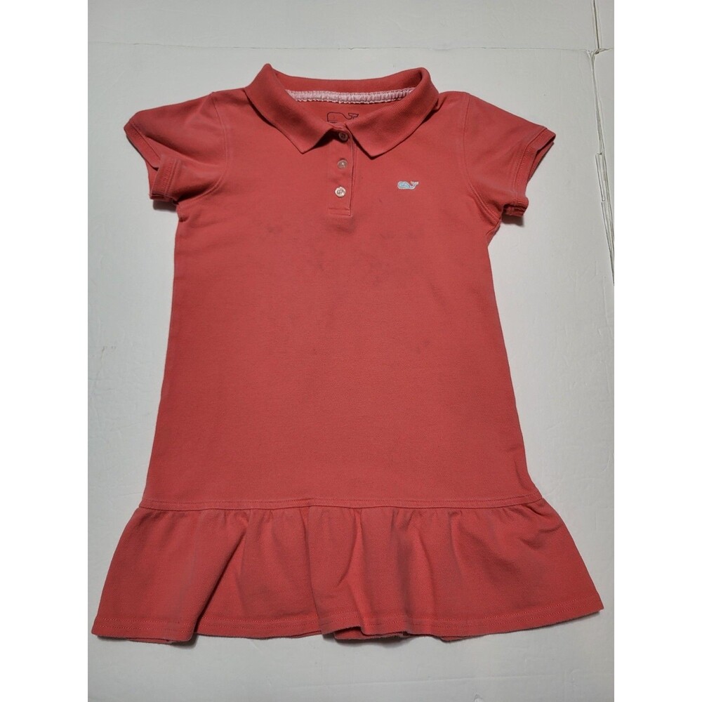 (#L7) Vineyard Vines Kids Pink Cotton Blend Short Sleeve Size 5